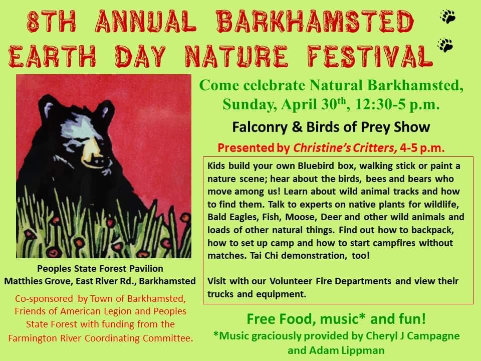 Earth Day April 30th 2-4pm